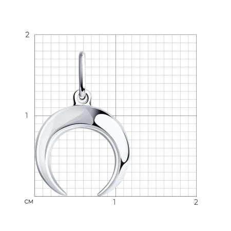 Серебряная подвеска «Лунница»