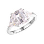 Серебряное кольцо с фианитом