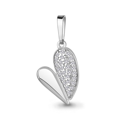 Подвеска из серебра с фианитами