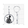 Серебряные серьги с фианитами «Кошка»