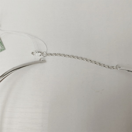 Серебряная гривна XL с цепочкой