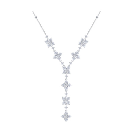 Колье из серебра с фианитами