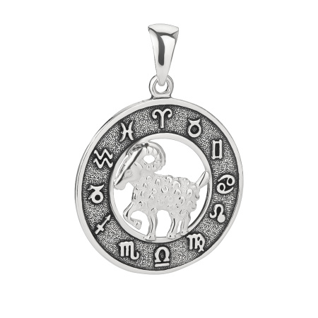 Серебряный кулон знак зодиака «Овен»