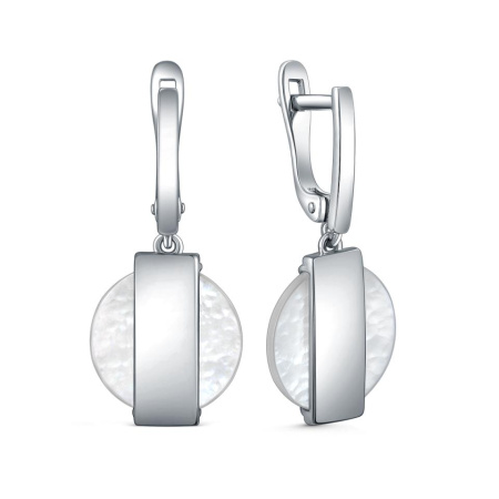 Серьги из серебра с перламутром