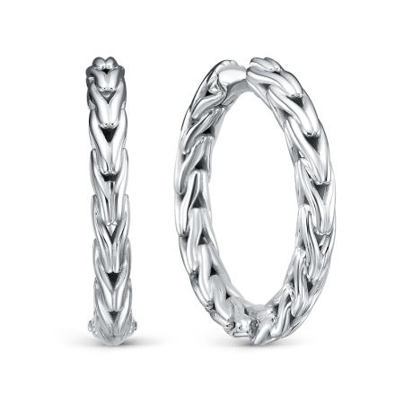 Серьги из серебра «Цепь»