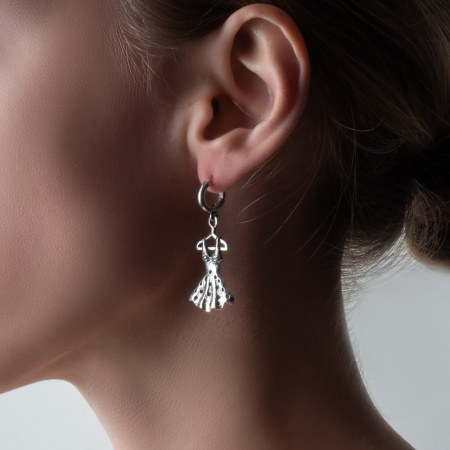 Серебряные серьги «Гардероб»