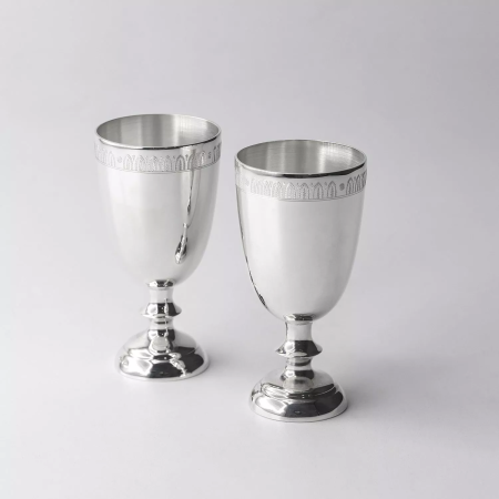 2 серебряные рюмки «Император»