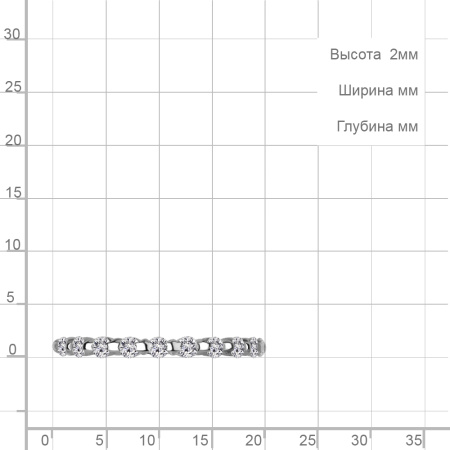 Серебряное кольцо с фианитами