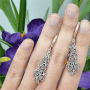 Серебряные серьги «Весна»