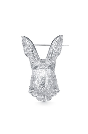 Брошь из серебра «Кролик»