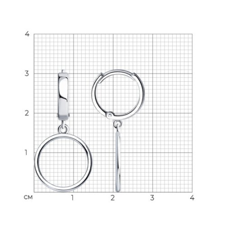 Серьги из серебра SOKOLOV