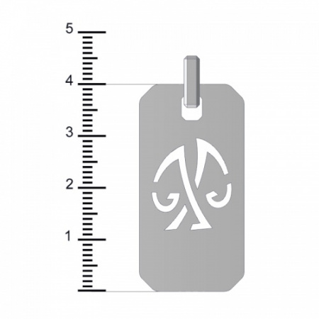 Серебряная подвеска «Весы»