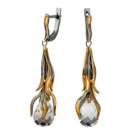 Серьги из серебра «Ар-нуво весна»