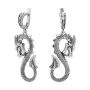 Серьги из серебря «DRACO»