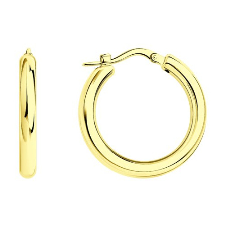 Серьги из золочёного серебра