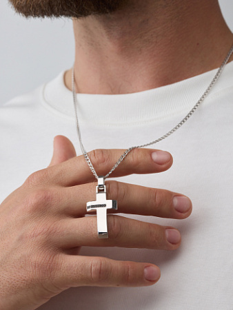 Подвеска из серебра с фианитами