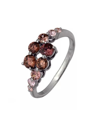 Серебряное кольцо с фианитами