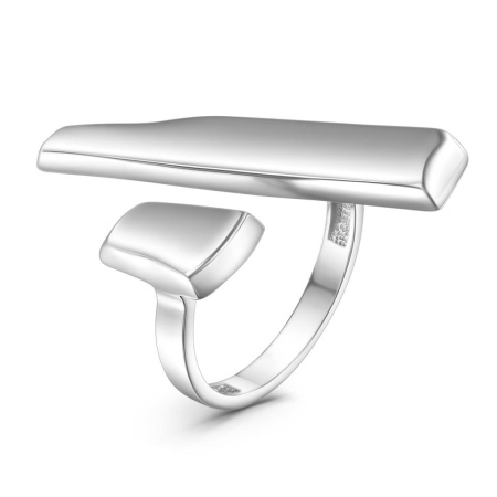 Кольцо разъёмное из родированного серебра