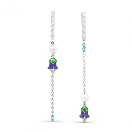 Серебряные серьги «Колокольчики»