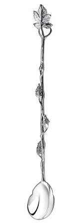 Серебряная ложка для напитков «Виноград»