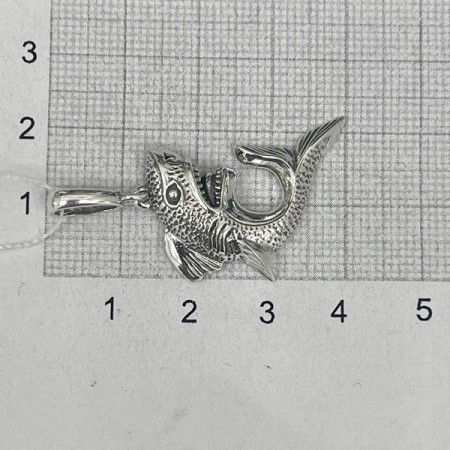 Серебряная подвеска «Акула»