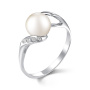Серебряное кольцо с жемчугом
