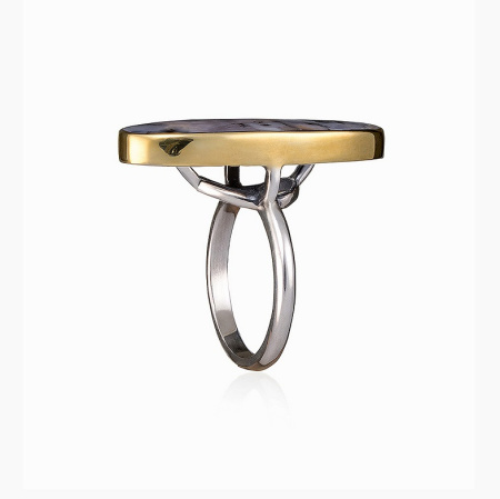 Серебряное кольцо «Мотив»