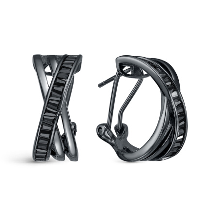 Серебряные серьги с шпинелью