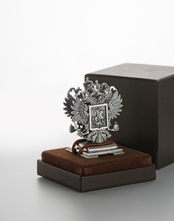 Серебряная подставка для визиток «Держава»