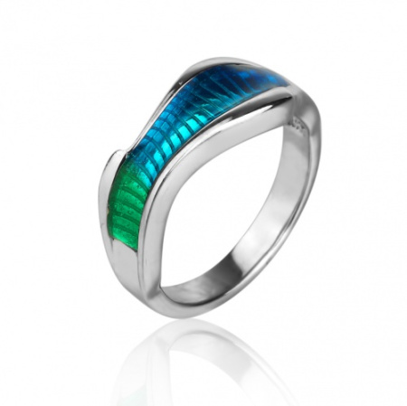 Кольцо из серебра с эмалью