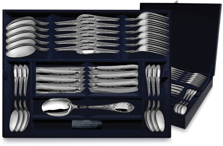 Серебряный набор столовый «Престиж» 24 предмета