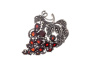 Брошь из серебра «Виноград» с марказитами