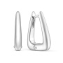 Серьги женские из серебра 925 геометрия трапеция
