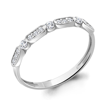 Серебряное кольцо с фианитами