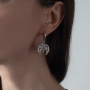 Серьги из серебра «Лунница»