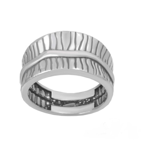 Кольцо из серебра «Волна»