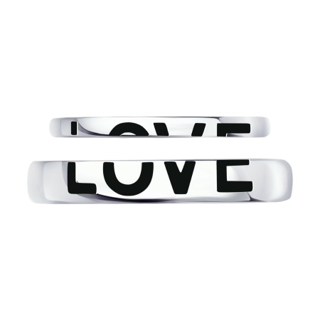 Кольцо из серебра с эмалью