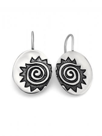 Серебряные серьги «Касабланка»