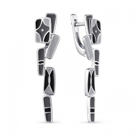 Серебряные серьги «Мозаичная фантазия»