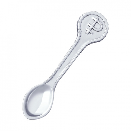 Ложка-загребушка из серебра