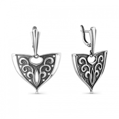 Серьги из серебра «A la Rus» Кокошник