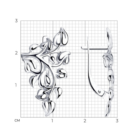 Серьги из серебра