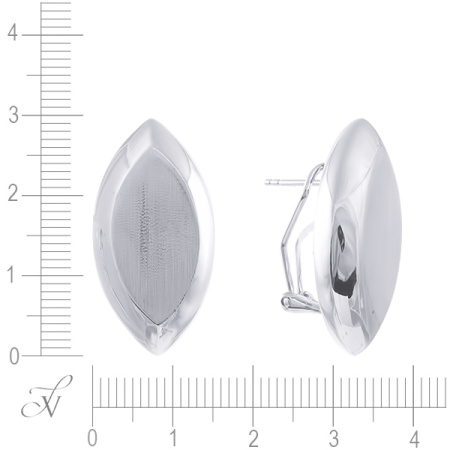 Серебряные серьги «Миндаль»