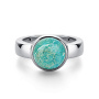Кольцо из серебра с амазонитом