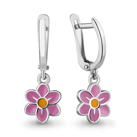 Детские серьги с эмалью