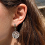 Серебряные серьги «Месяц»