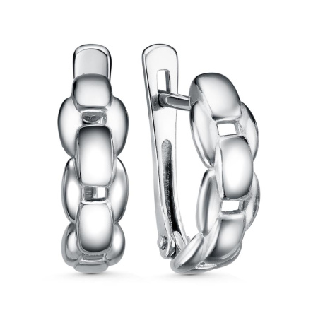 Серьги из серебра «Цепи»