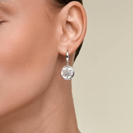 Серьги из серебра с перламутром