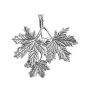 Серебряный кулон «Клён»
