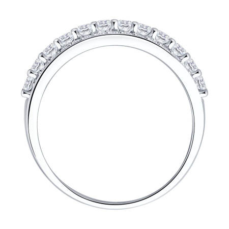 Серебряное кольцо с фианитами